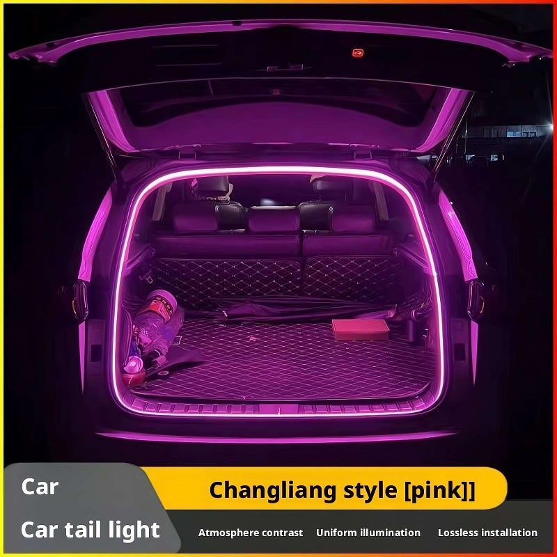 Dynamic Flowing Car Trunk Light Strip, Flexible Universal Trunk Led Light Strip, Trunks LED Light Strips for Car Cargo Area or Interior Illumination Decoration (Blue 2M) - Image 4